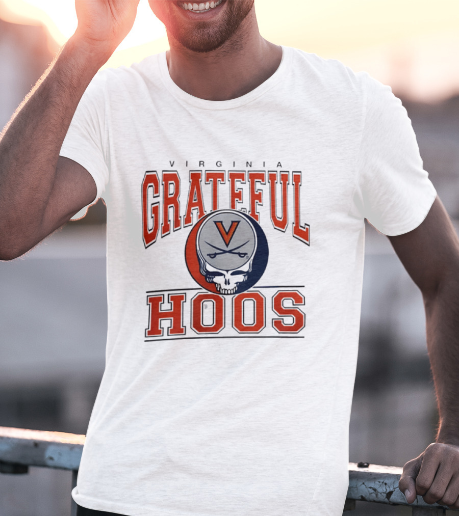 Virginia Cavaliers Grateful Dead Grateful Hoos Steal Your Helmet T-Shirt
