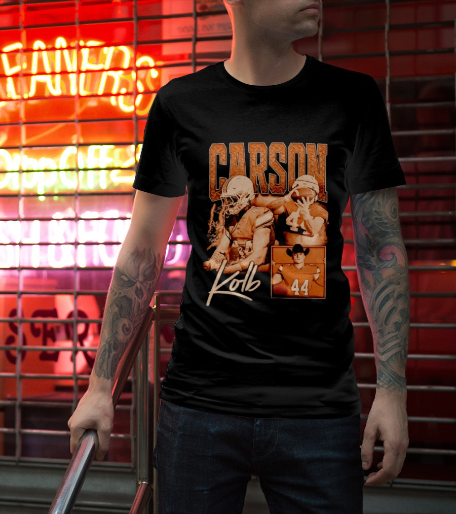 Carson Kolb 44 Football Player Collage T-Shirt