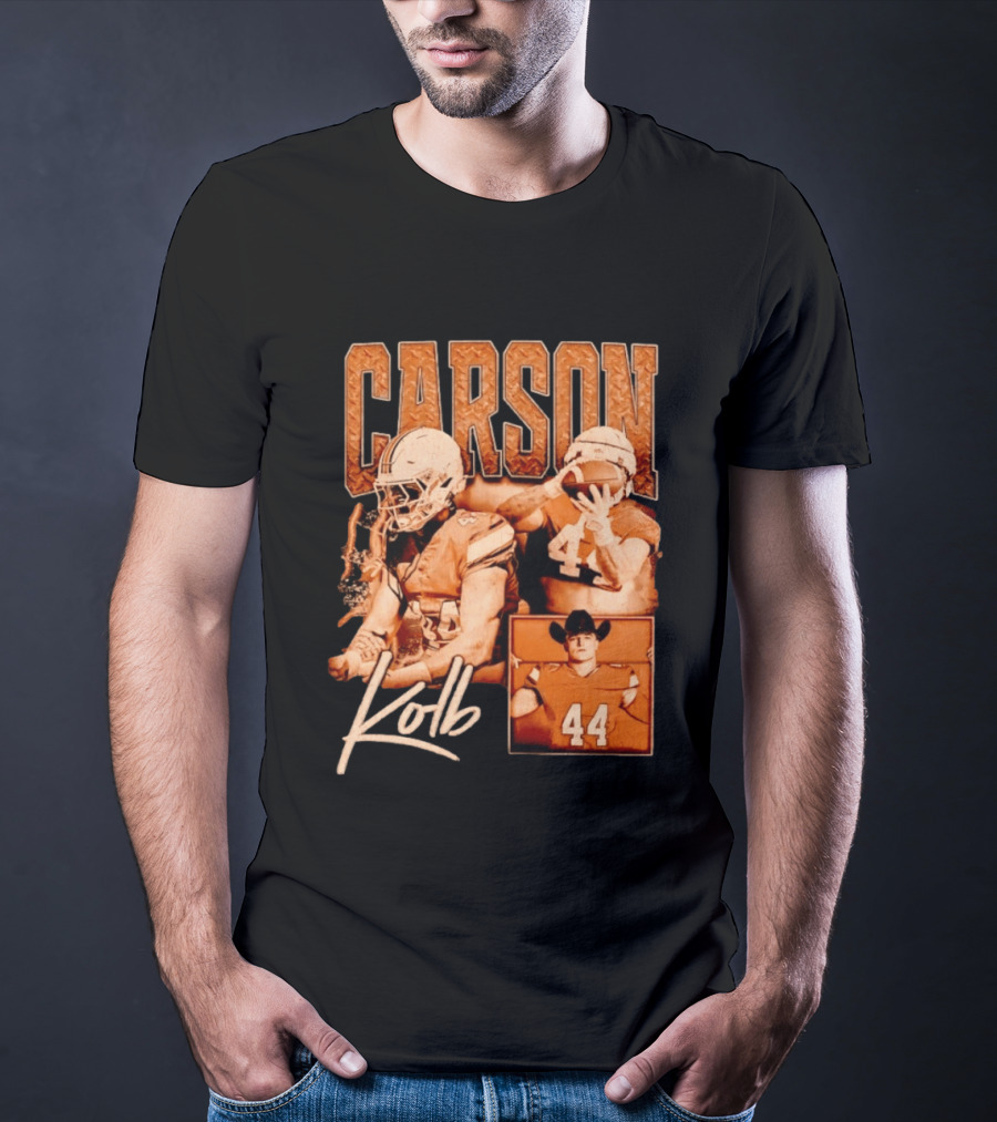 Carson Kolb 44 Football Player Collage T-Shirt