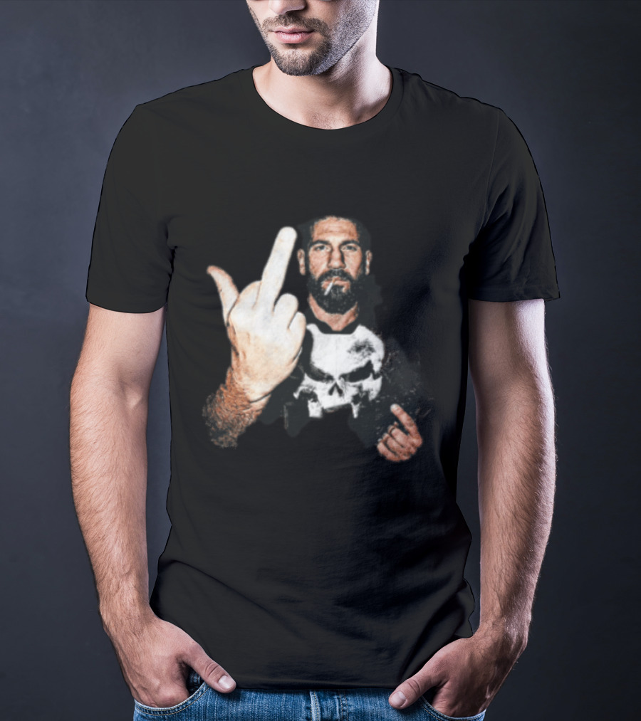 Jon Bernthal Punisher Middle Finger Iconic Gesture T-Shirt