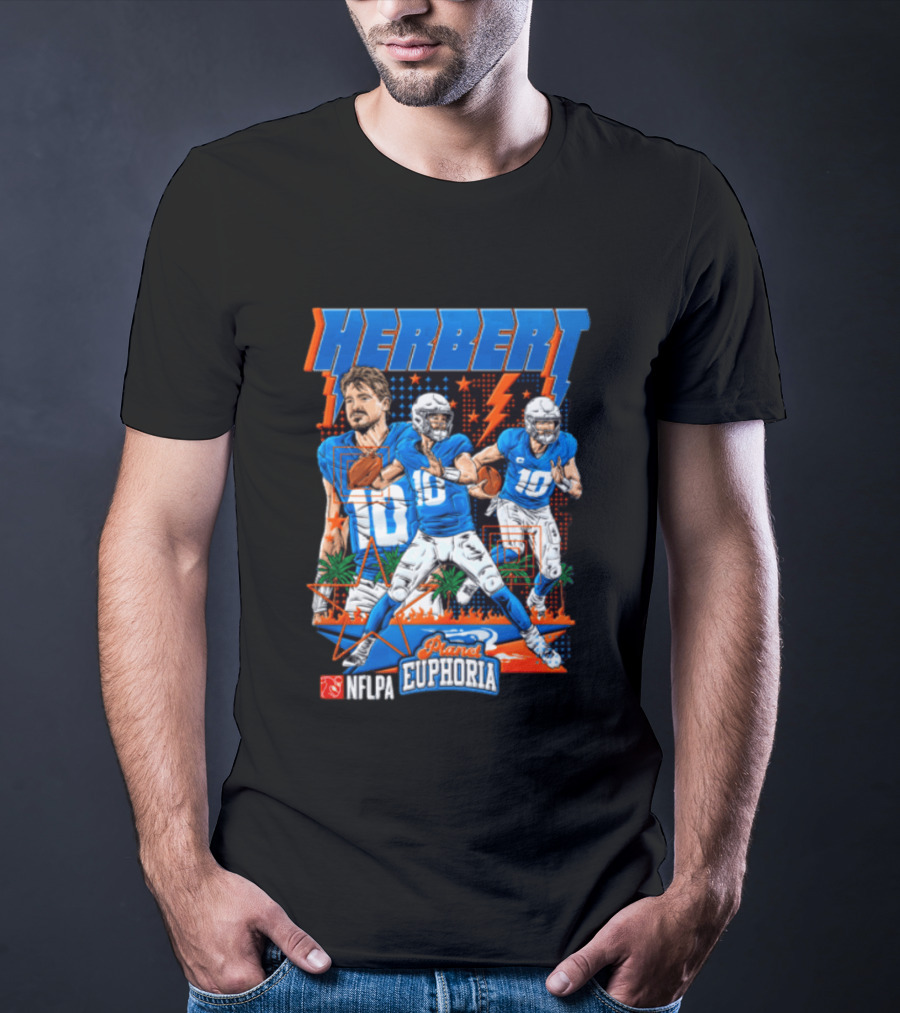 Herbert Player Euphoria NFLPA Limited Edition Lightning Version T-Shirt
