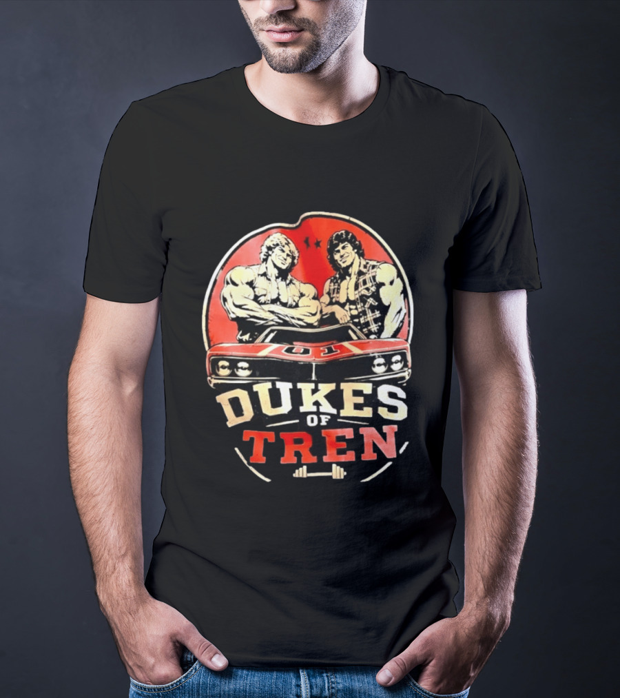 Dukes Of Tren Distressed Muscle Car Bodybuilding Power T-Shirt