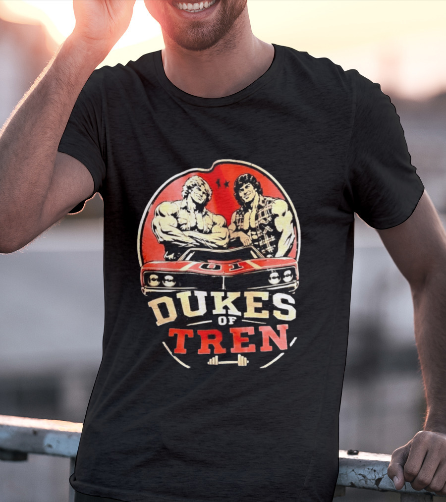 Dukes Of Tren Distressed Muscle Car Bodybuilding Power T-Shirt
