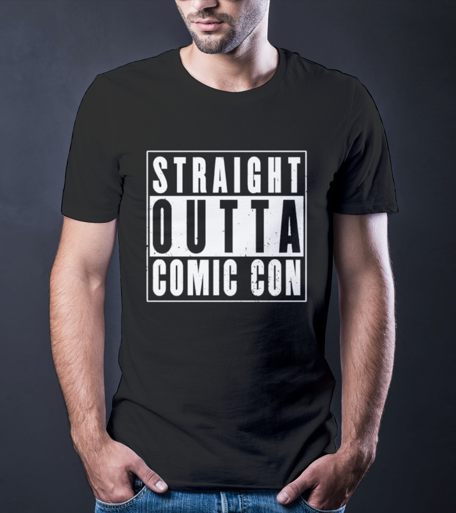 Straight Outta Comic Con Geek Culture Convention T-Shirt