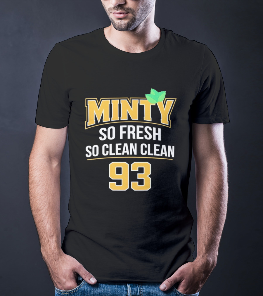 Minty So Fresh So Clean Clean 93 Mint Leaf Accents T-Shirt