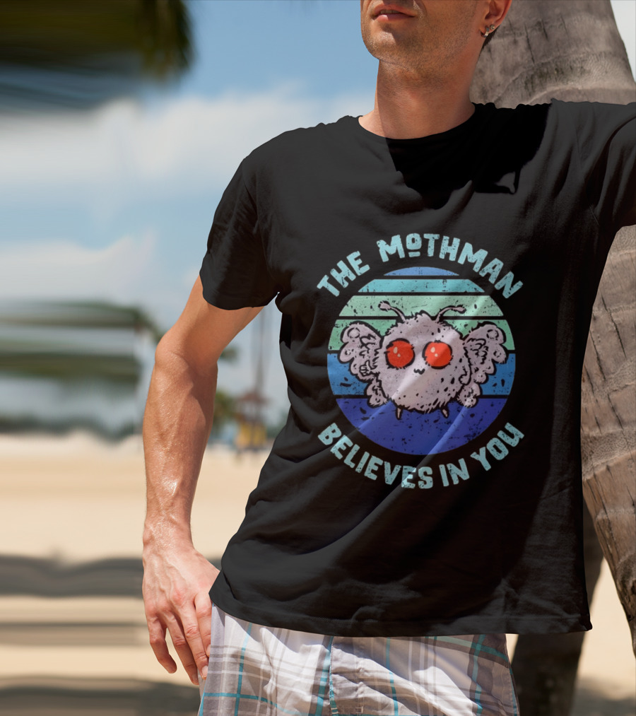 The Mothman Believes In You Distressed T-Shirt