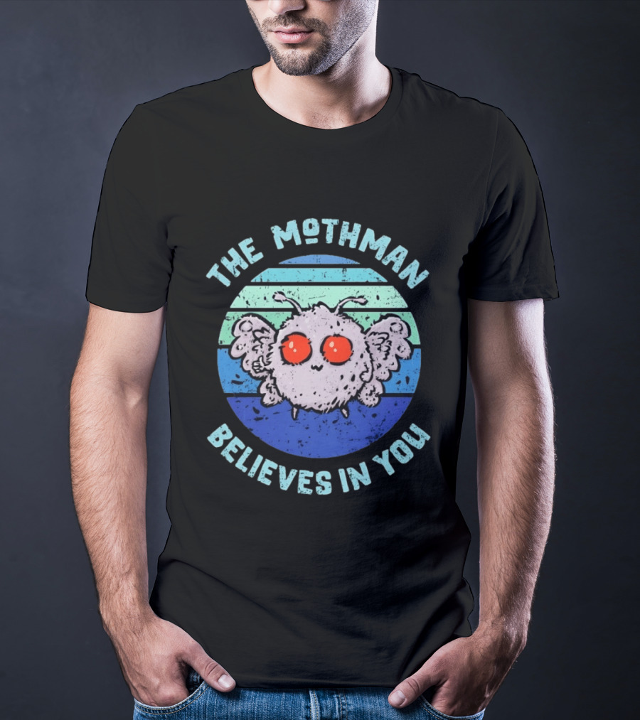 The Mothman Believes In You Distressed T-Shirt