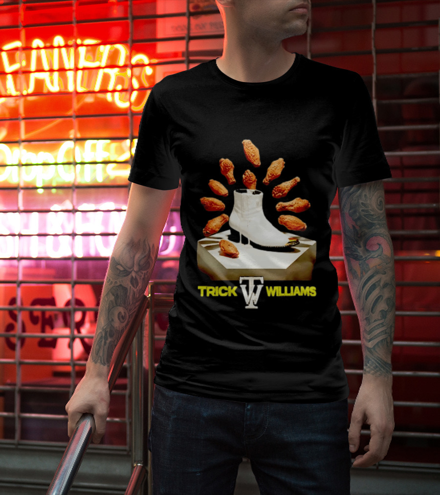 Trick Williams WWE Lemon Pepper Steppers Chicken Boot T-Shirt