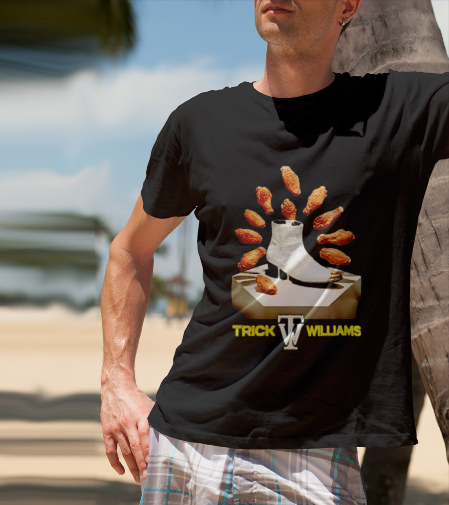 Trick Williams WWE Lemon Pepper Steppers Chicken Boot T-Shirt
