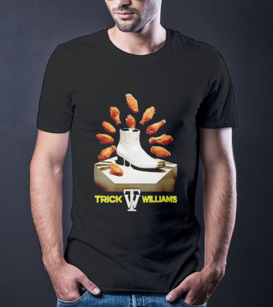 Trick Williams WWE Lemon Pepper Steppers Chicken Boot T-Shirt