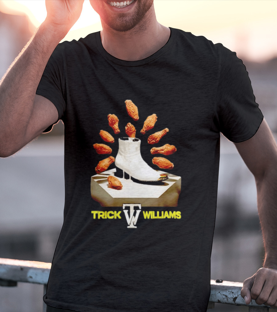 Trick Williams WWE Lemon Pepper Steppers Chicken Boot T-Shirt
