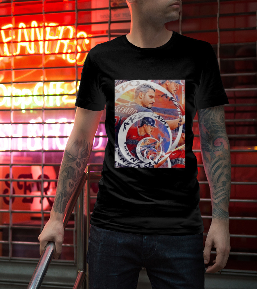 Nolan Arenado Arizona Diamondbacks Baseball Spiral Collage T-Shirt