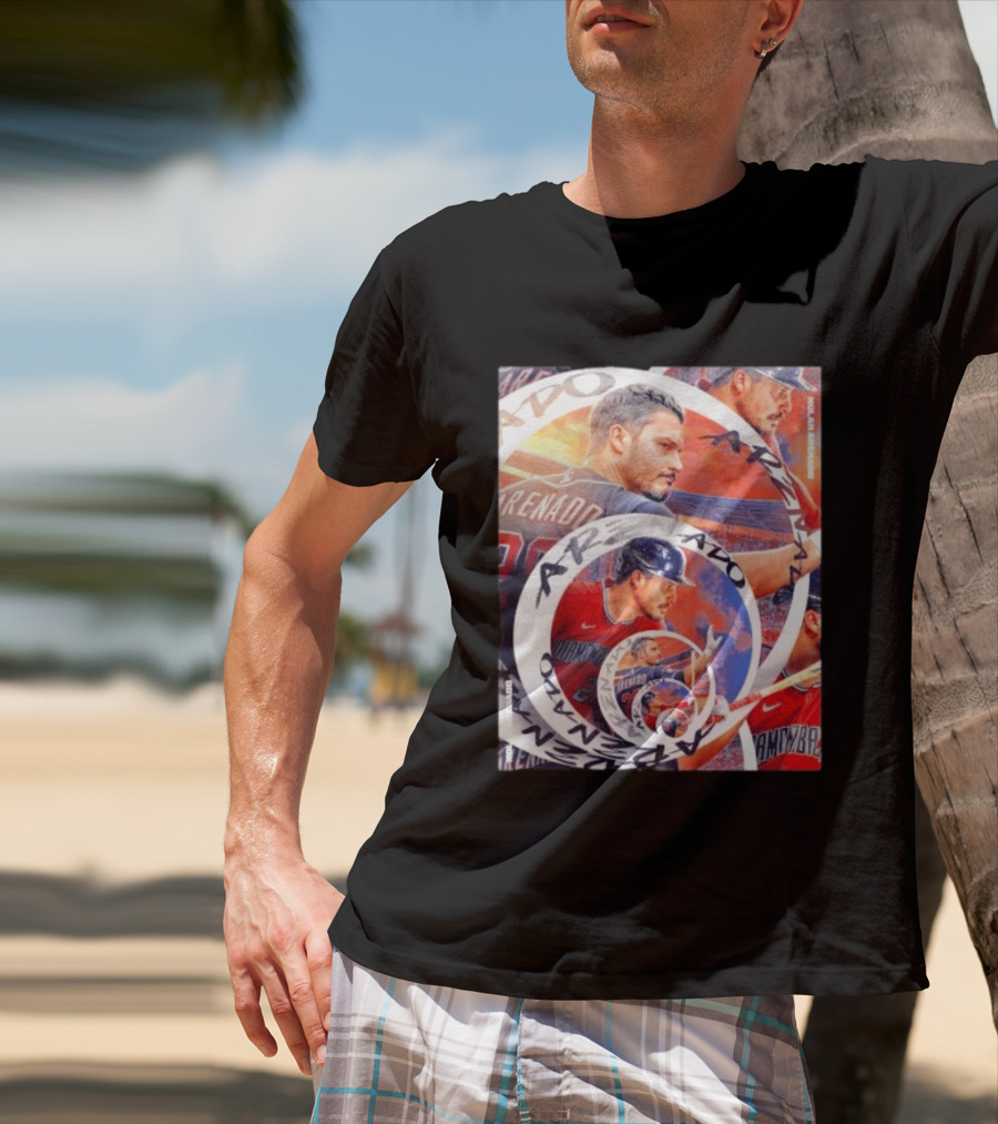 Nolan Arenado Arizona Diamondbacks Baseball Spiral Collage T-Shirt