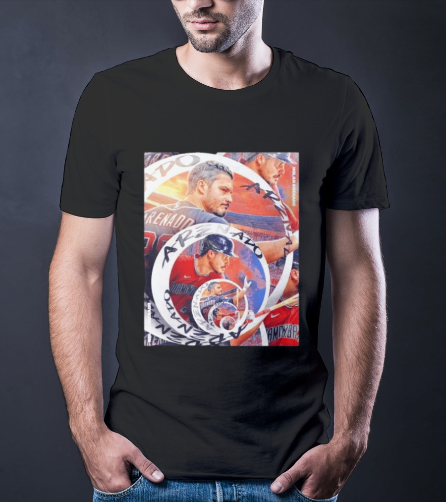 Nolan Arenado Arizona Diamondbacks Baseball Spiral Collage T-Shirt