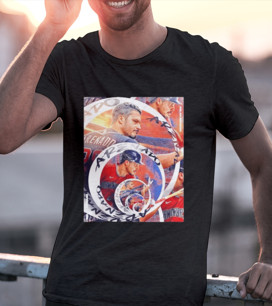 Nolan Arenado Arizona Diamondbacks Baseball Spiral Collage T-Shirt