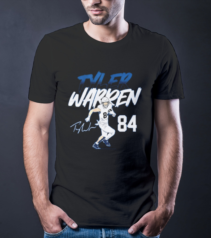 Tyler Warren Penn State 84 Football Player Signature T-Shirt