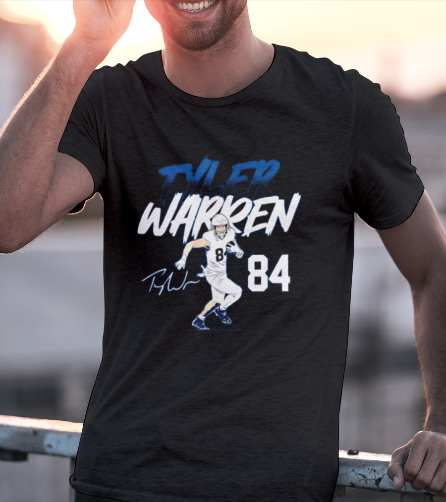 Tyler Warren Penn State 84 Football Player Signature T-Shirt