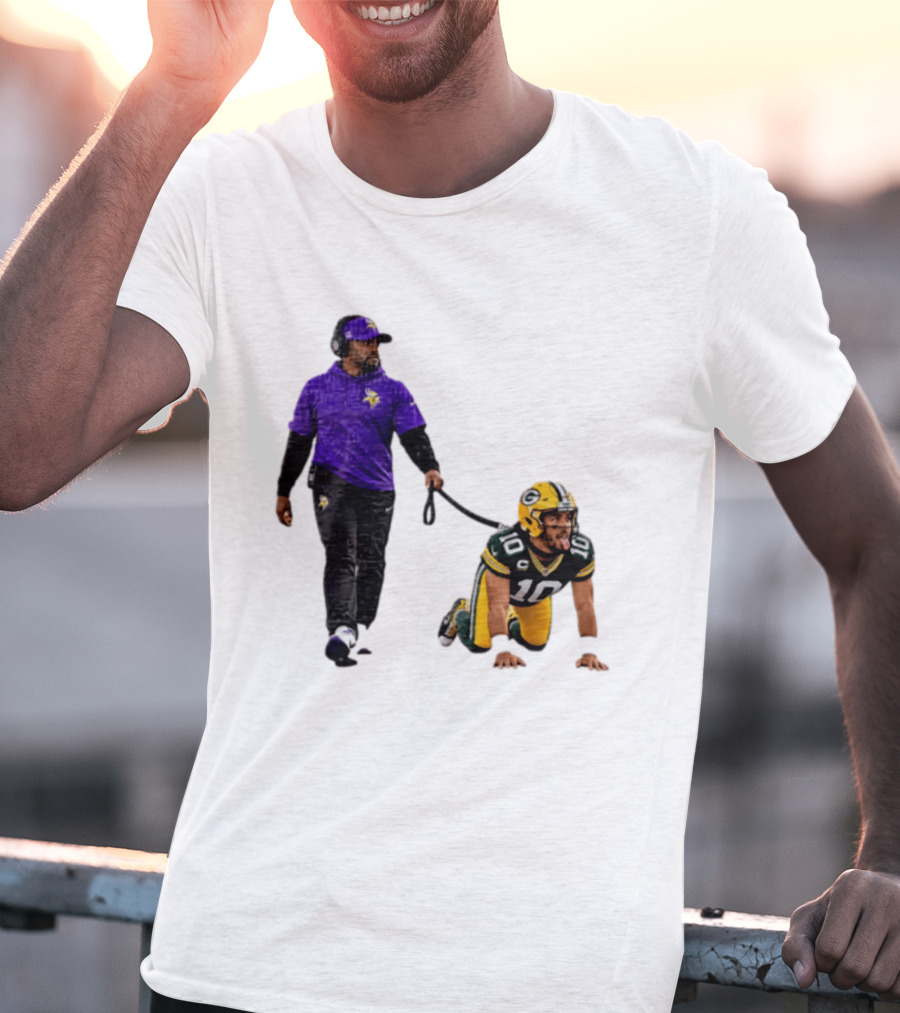 Brian Flores Minnesota Vikings Dominating Jordan Love Green Bay Packers NFL Meme T-Shirt
