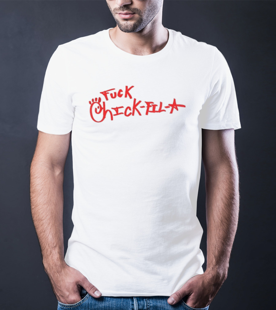 Chick Fil A Handwritten Red Text Controversial Message T-Shirt