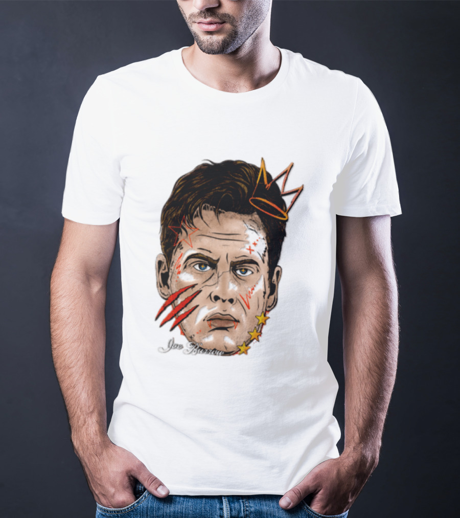 Joe Burrow Fat Head Limited Edition Player Crowned Star Scratches T-Shirt