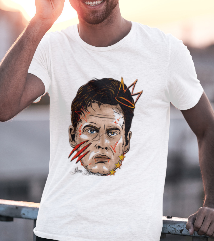 Joe Burrow Fat Head Limited Edition Player Crowned Star Scratches T-Shirt