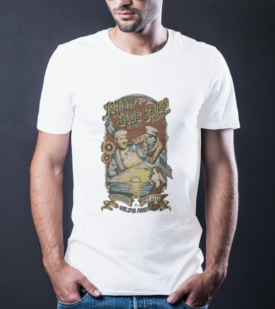 Johnny Blue Skies And The Dark Clouds Live San Diego California Sep 13th Viejas Arena T-Shirt