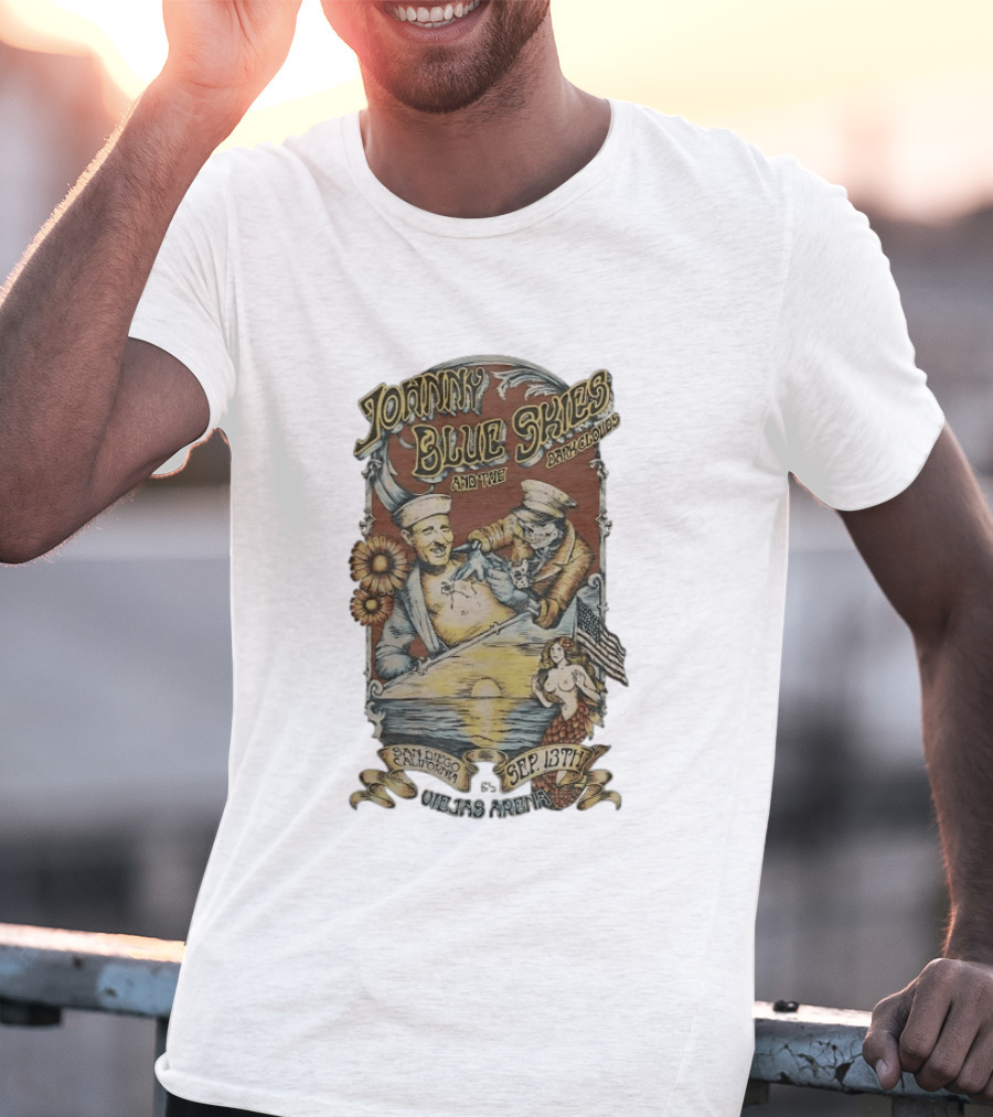 Johnny Blue Skies And The Dark Clouds Live San Diego California Sep 13th Viejas Arena T-Shirt