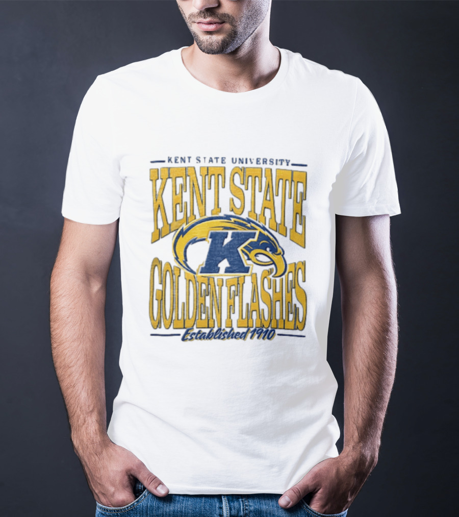 Kent State University Golden Flashes 1910 Blue Yellow Eagle T-Shirt