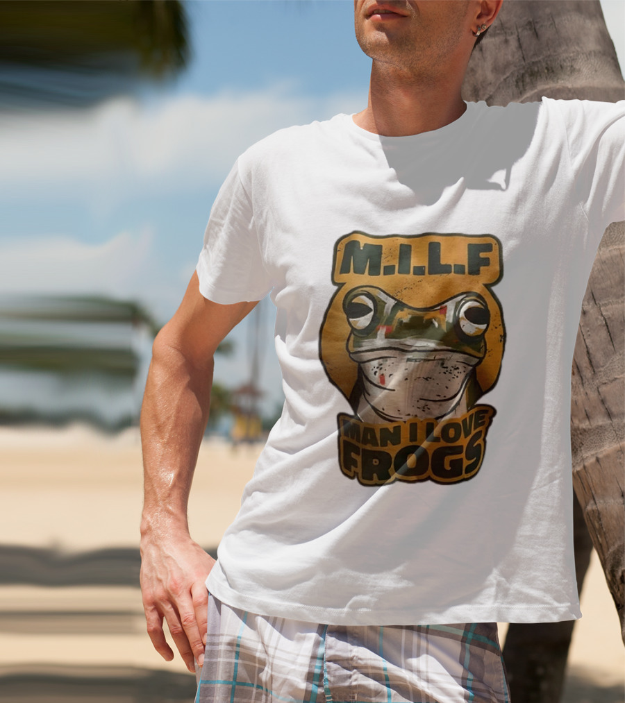 M.I.L.F Man I Love Frogs Frog Amphibian T-Shirt