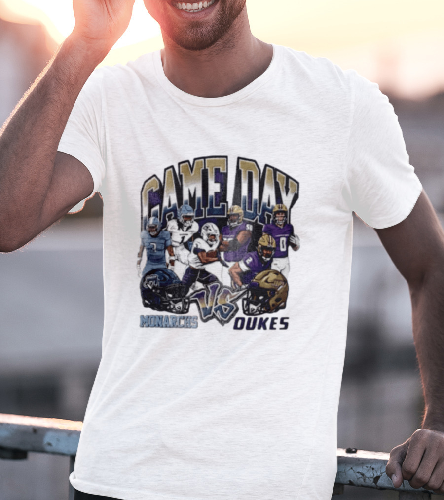 Old Dominion Monarchs Game Day Vs James Madison Dukes NCAA 2026 T-Shirt