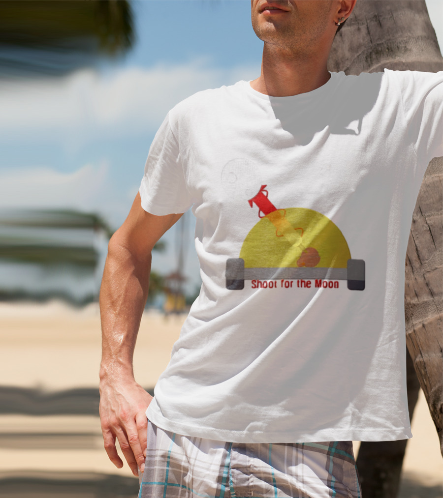 Shoot For The Moon Rocket Launcher Animation T-Shirt