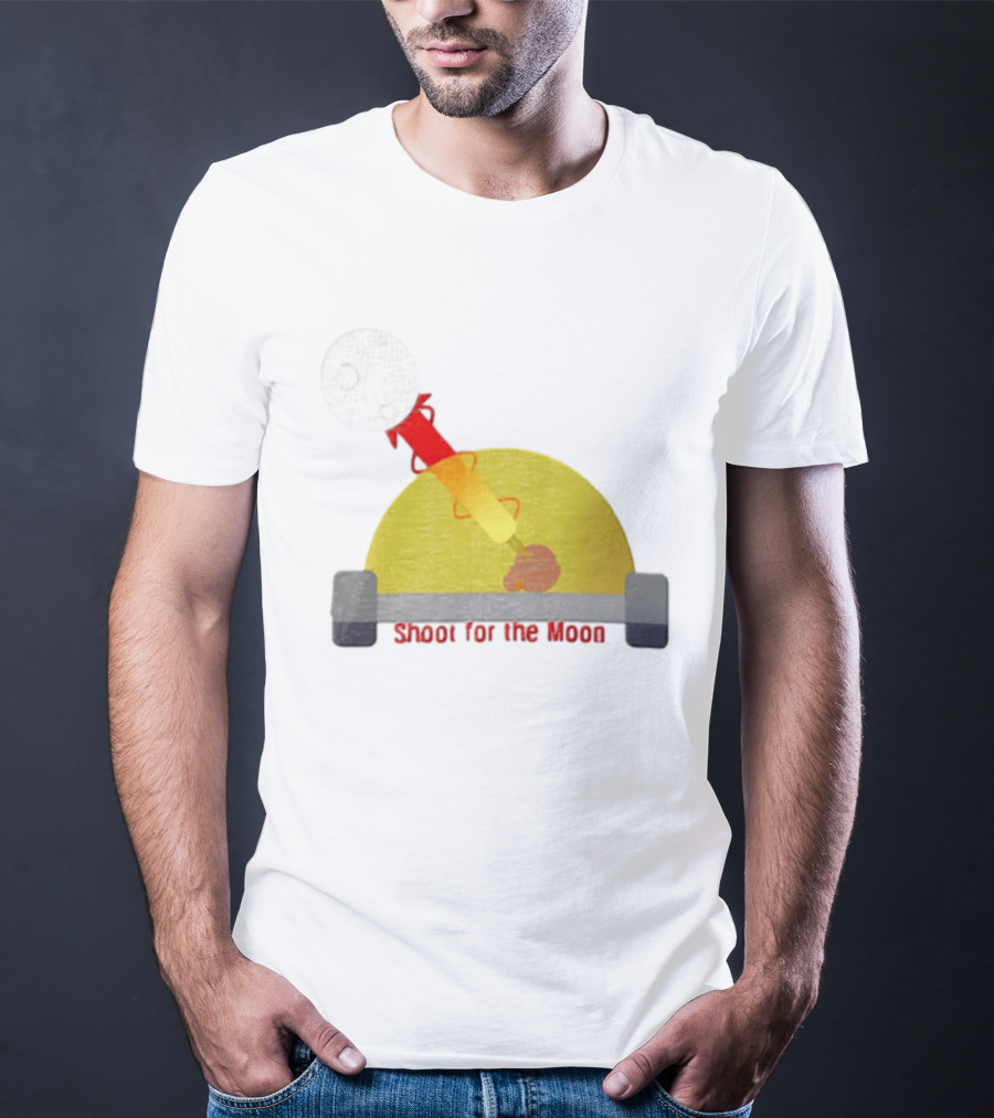 Shoot For The Moon Rocket Launcher Animation T-Shirt