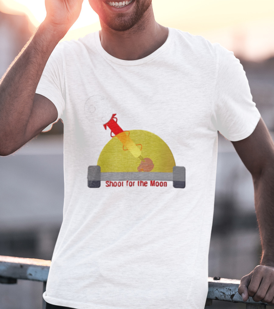 Shoot For The Moon Rocket Launcher Animation T-Shirt