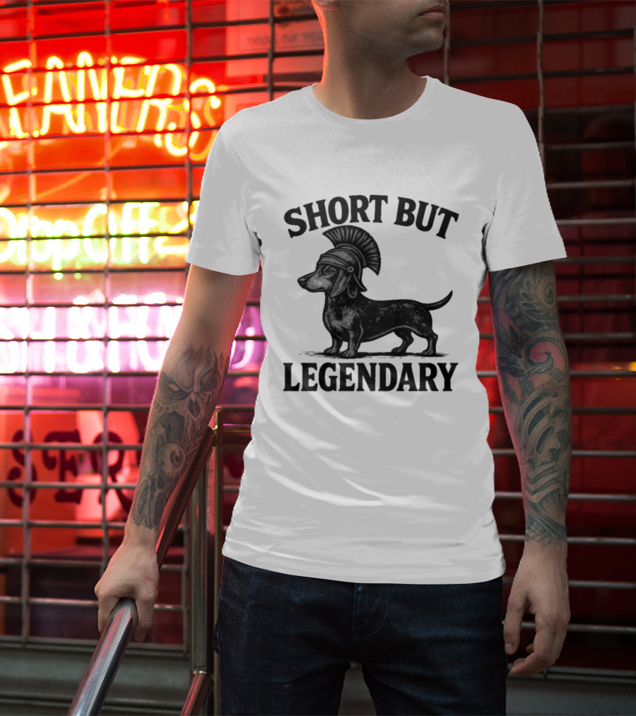 Short But Legendary Roman Warrior Wiener Dog T-Shirt
