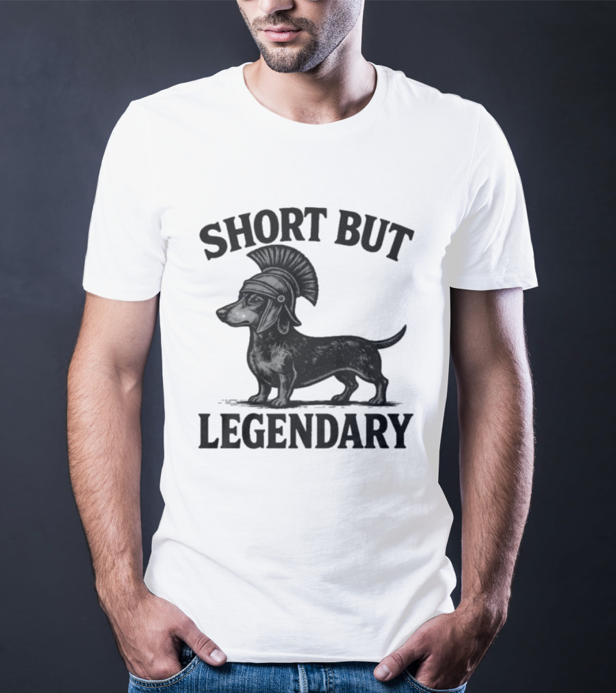 Short But Legendary Roman Warrior Wiener Dog T-Shirt
