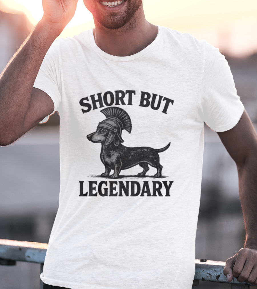 Short But Legendary Roman Warrior Wiener Dog T-Shirt