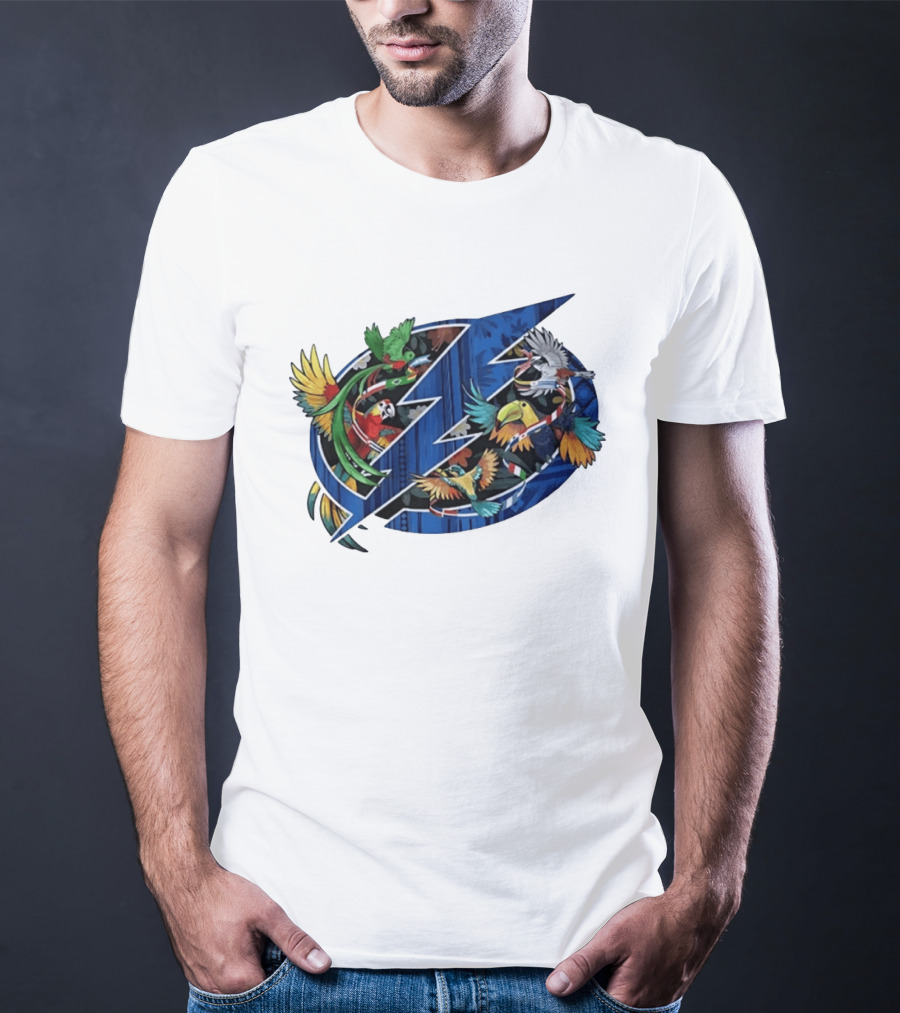 Tampa Bay Lightning NHL Tropical Birds Parrot Toucan Floridian T-Shirt