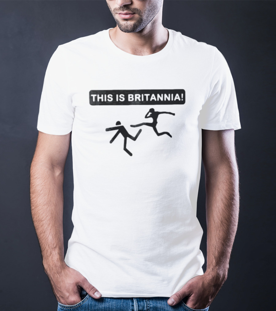 This Is Britannia Stick Figure Kick T-Shirt