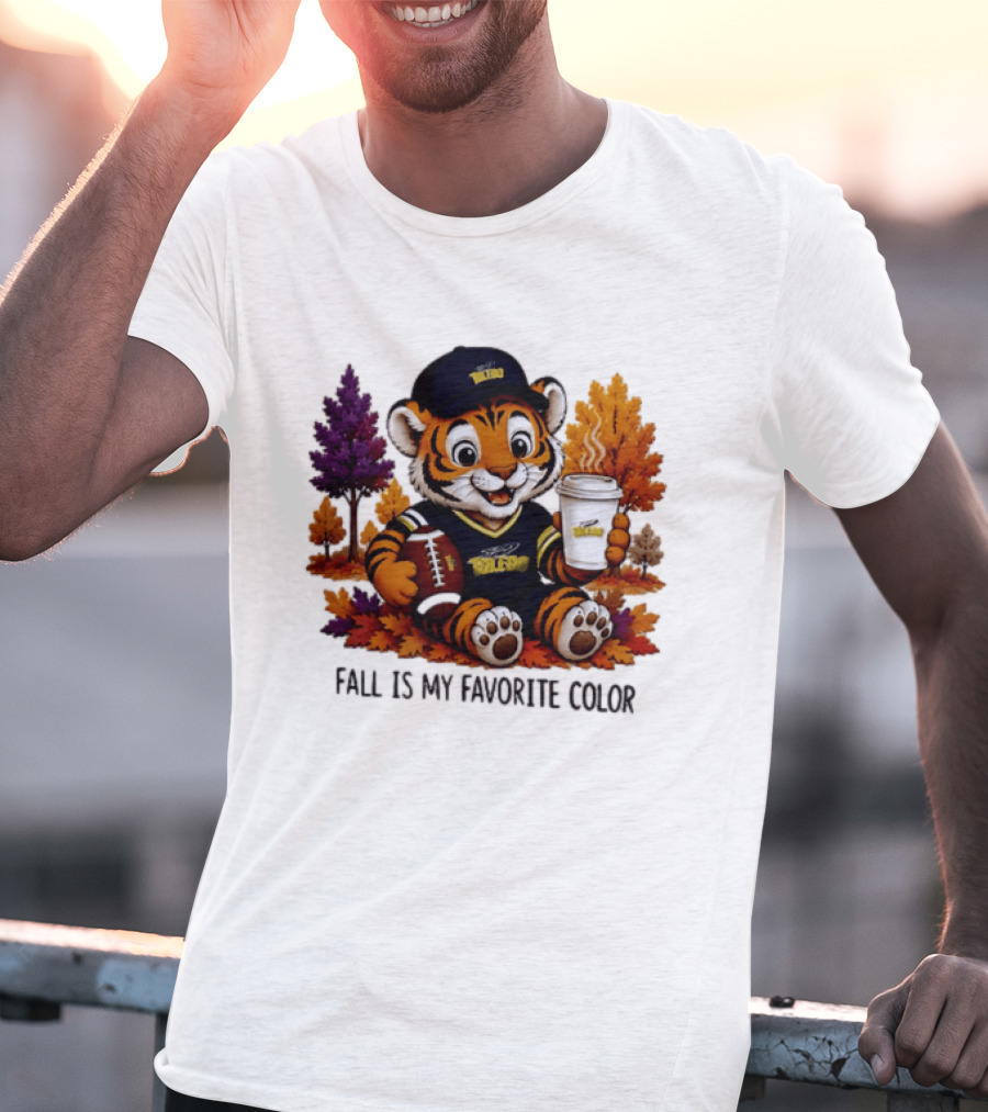 Toledo Rockets Tiger Fall Is My Favorite Color Football Coffee 2026 T-Shirt