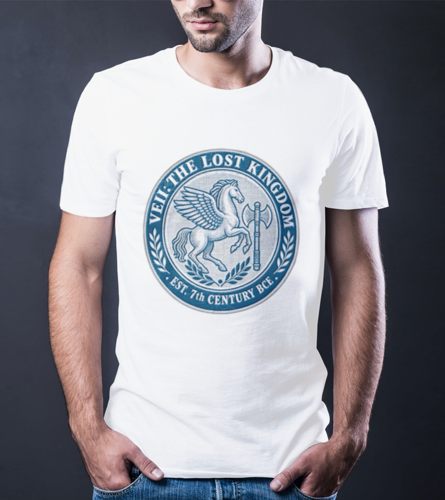 Veii The Lost Kingdom Est. 7th Century BCE Pegasus Horse Battle Axe T-Shirt