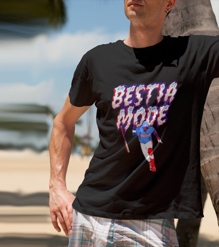BESTIA MODE Aquicos 13 Baseball Player Athlete T-Shirt