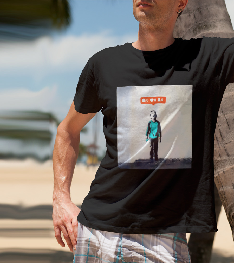 Boy With Zero Social Media Notifications And Screaming Expression T-Shirt