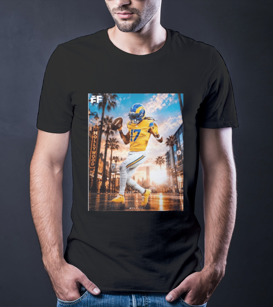 Los Angeles Rams Hollywood Davante Adams 17 Football Player T-Shirt