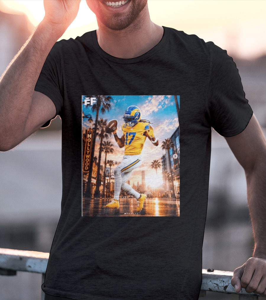 Los Angeles Rams Hollywood Davante Adams 17 Football Player T-Shirt