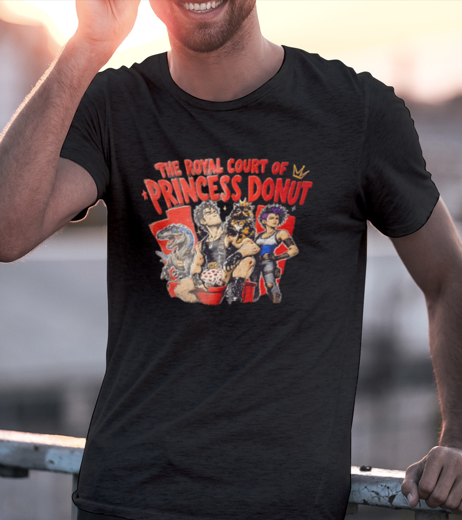 Dungeon Crawler Carl The Royal Court Of Princess Donut Man Cat Dinosaur Woman T-Shirt