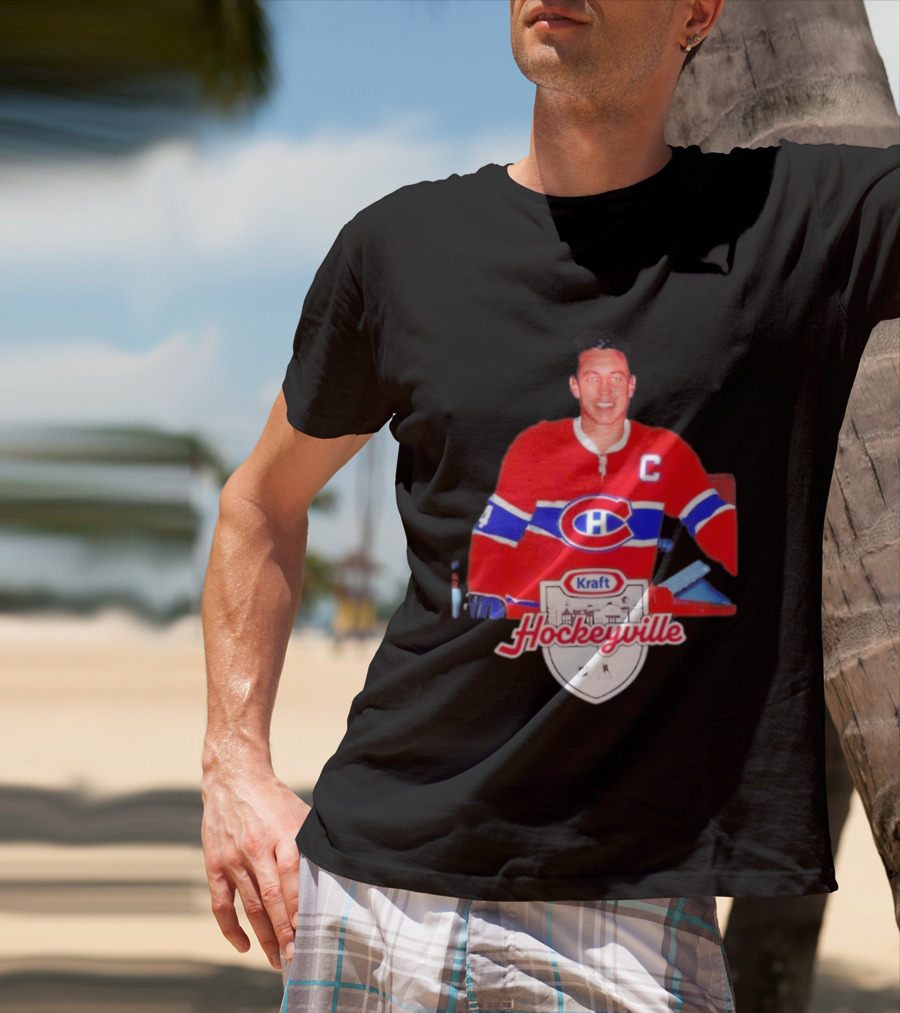 Jean Béliveau Montreal Canadiens Kraft Hockeyville Canadiens Logo Vintage Hockey T-Shirt