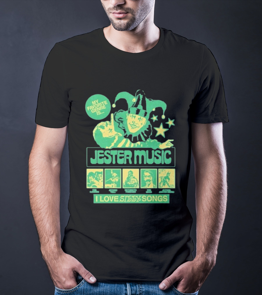 Jester Music My Favorite Genre Is The Garden Jethro Tull Return To Forever The Dead I Love Silly Songs T-Shirt