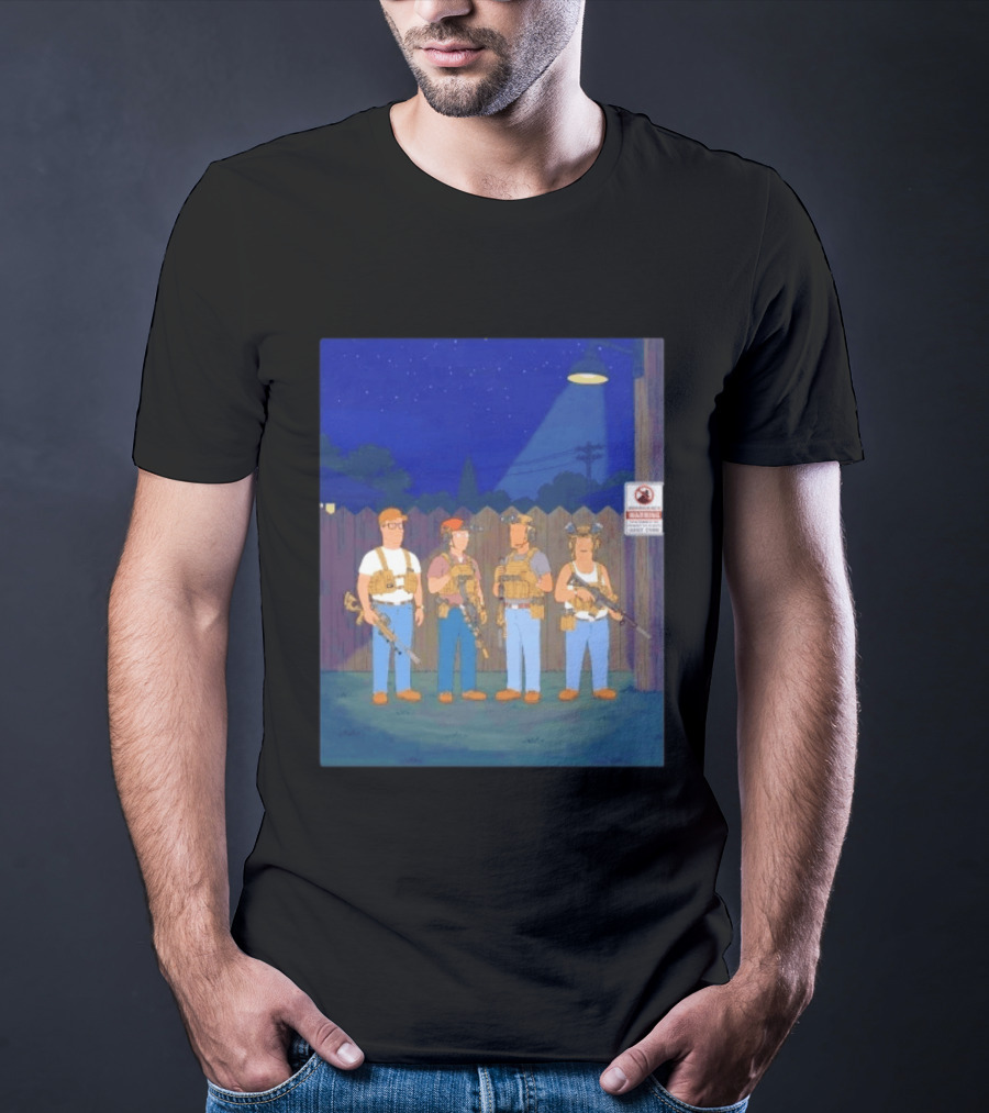 Neighborhood Tactical Squad Warning King Of The Hill T-Shirt
