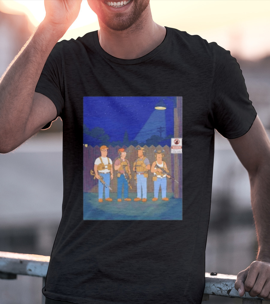 Neighborhood Tactical Squad Warning King Of The Hill T-Shirt