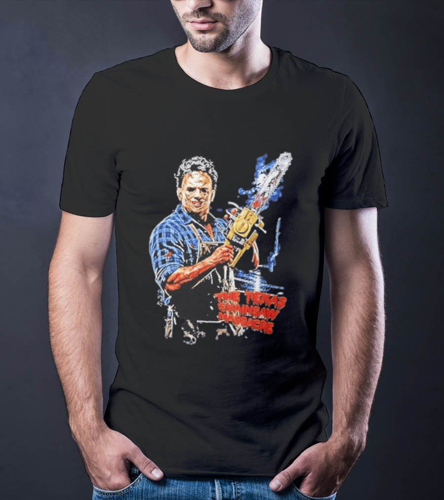 Texas Chainsaw Massacre Leatherface Chainsaw T-Shirt